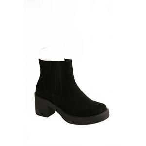 NEW EVERGLADES women's suede platform ankle boot in black